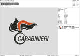 Carabinieri Embroidery File 6 sizes