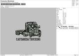 Cestaneda Truck Embroidery File 6 sizes