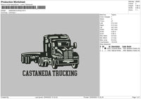 Cestaneda Truck Embroidery File 6 sizes