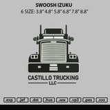 Castillo Trucking Embroidery File 6 sizes
