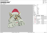 Cat Xmas Embroidery