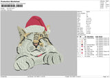 Cat Xmas Embroidery