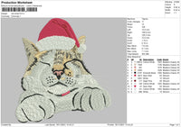 Cat Xmas Embroidery