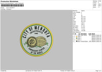 Mendota Embroidery File 6 sizes