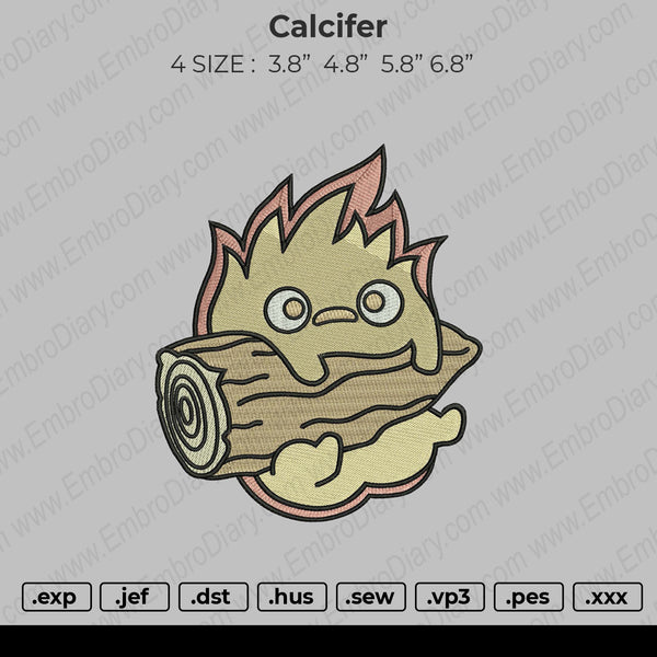 Calcifer Embroidery