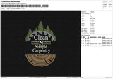 Clean Simple V1 Embroidery File 6 sizes