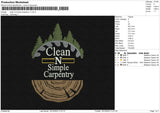 Clean Simple V1 Embroidery File 6 sizes