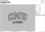 Cmu Embroidery File 6 sizes
