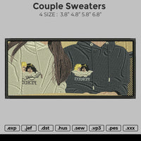 Couple Sweaters Embroidery