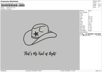 Cowboys Line Embroidery File 6 sizes