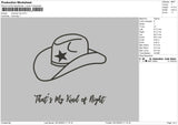 Cowboys Line Embroidery File 6 sizes