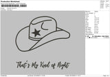 Cowboys Line Embroidery File 6 sizes