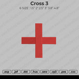 Cross 3 Embroidery