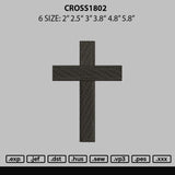 Cross1802 Embroidery File 6 sizes