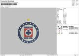 Cruz Azul Embroidery File 6 sizes