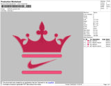 Crown Swoosh Embroidery