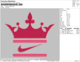 Crown Swoosh Embroidery