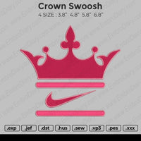 Crown Swoosh Embroidery