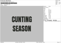 Cunting Text Embroidery File 6 sizes