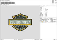 Custom Text Embroidery File 6 sizes