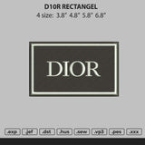 dior rectangle Embroidery