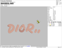 Dior Bee Embroidery 4 file