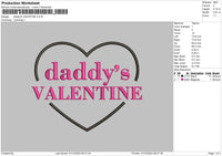 Daddy Heart Embroidery File 6 sizes