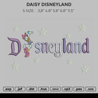 Daisy Disneyland Embroidery