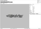 Dammed Embroidery File 6 sizes