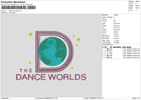 Dance Worlds Embroidery File 6 sizes