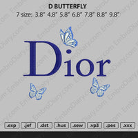 dior butterfly Embroidery