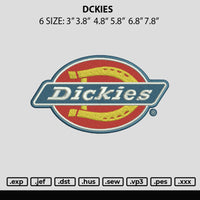 Dckies Embroidery File 6 sizes