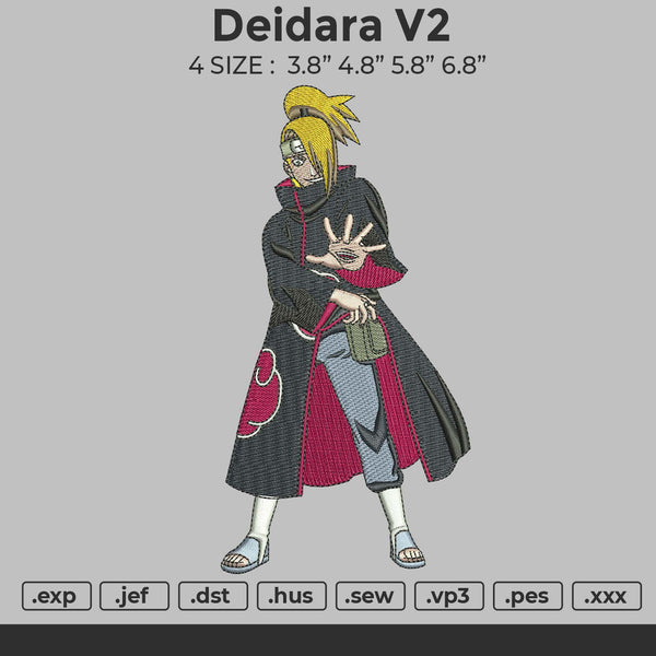 Deidara V2 Embroidery