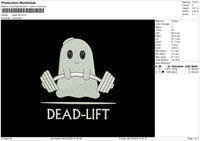 Ghost Gym Embroidery File 6 sizes