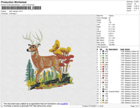 Deer Realistic Embroidery