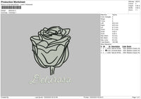 Delrosa Embroidery File 6 sizes