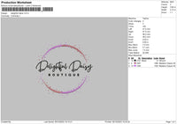 Delighfull Embroidery File 6 sizes