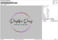 Delighfull Embroidery File 6 sizes