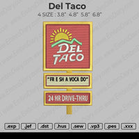 Del Taco Embroidery