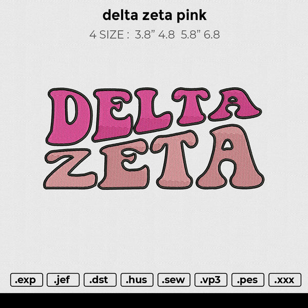 delta zeta pink