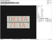 delta zeta rectangle