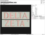 delta zeta rectangle