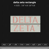 delta zeta rectangle