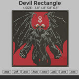 Devil Rectangle Embroidery