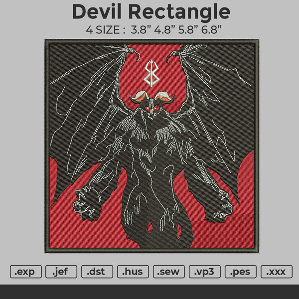 Devil Rectangle Embroidery