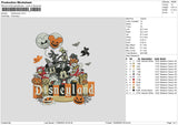 Dhalloween Embroidery File sizes