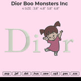 dior boo monsters inc Embroidery