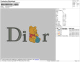 Dior Pooh Embroidery