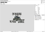 Dirt Truck Embroidery File 6 sizes