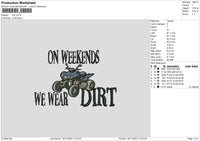 Dirt Truck Embroidery File 6 sizes